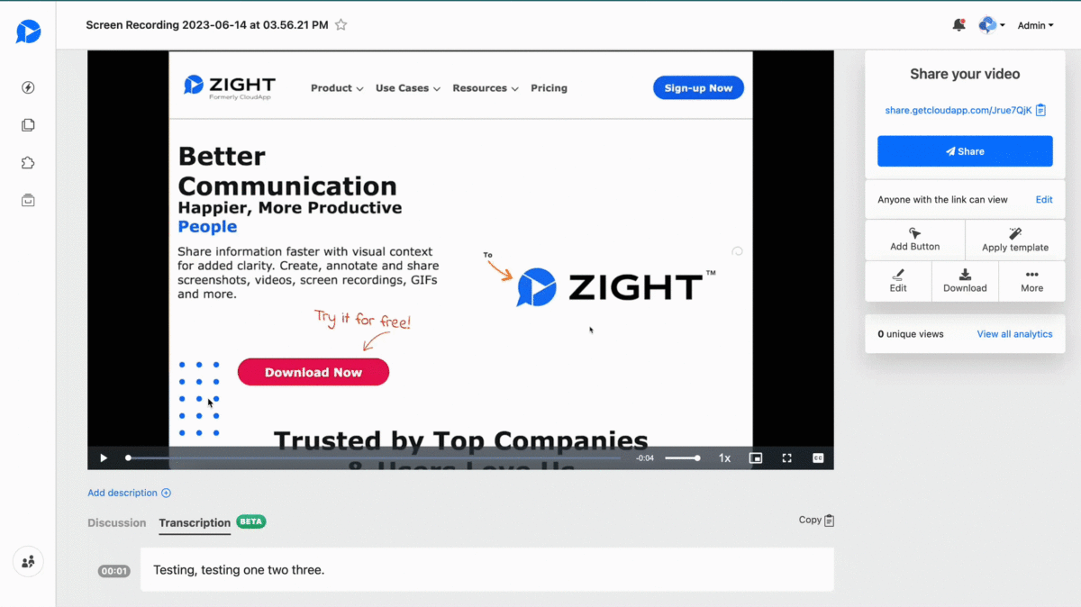 Add Captions To Your Video using Zight