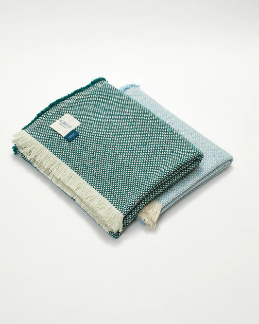 Sea Green Recycled Wool Blanket
