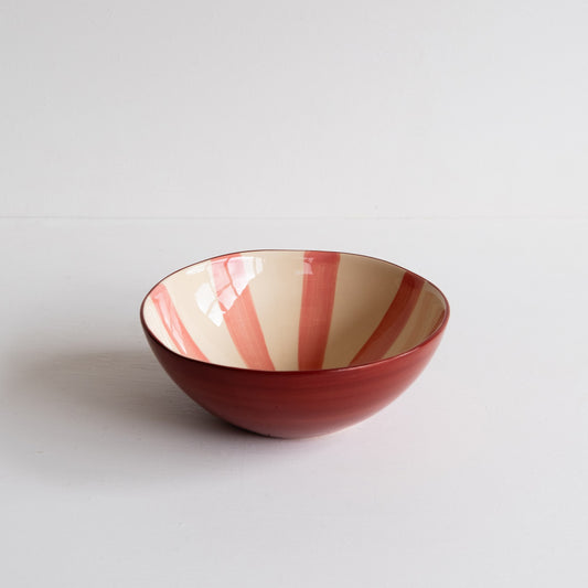 Pink & Terracotta Candy Stripe Musango Bowl