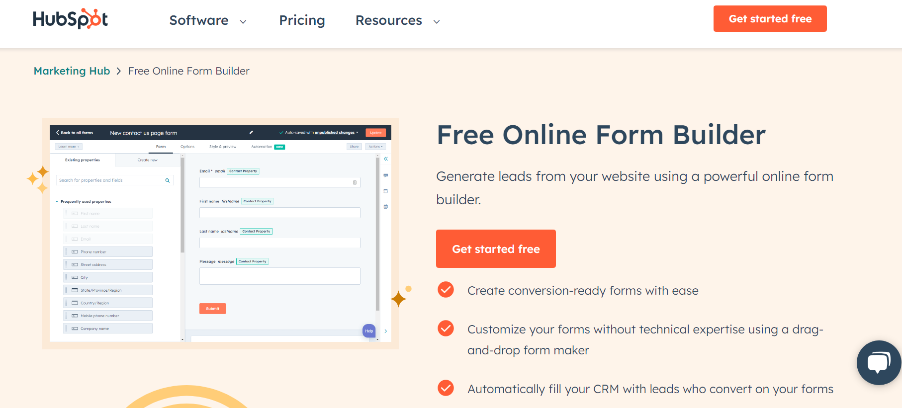 Hubspot free online survey tool