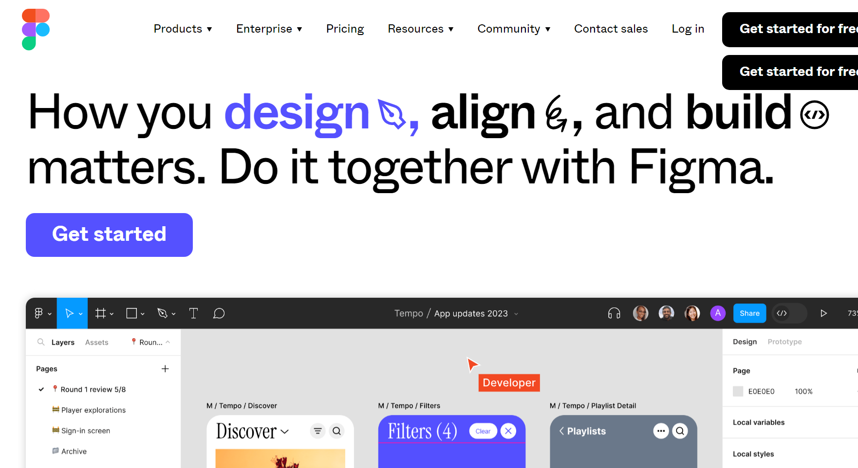 Figma visual collaboration software