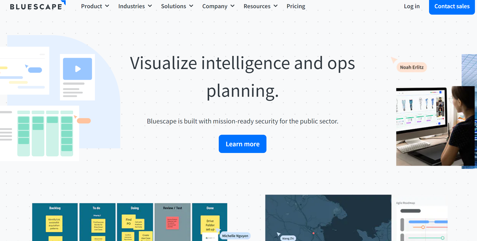 Bluescape visual collaboration software