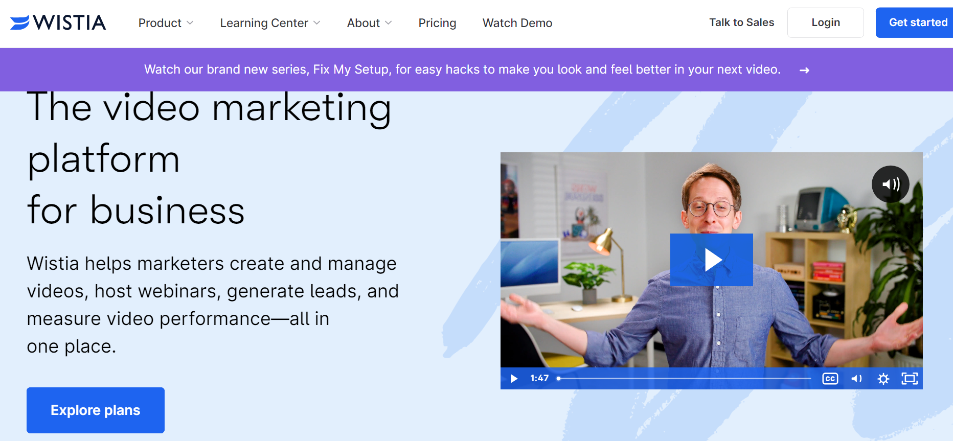 Wistia video hosting service