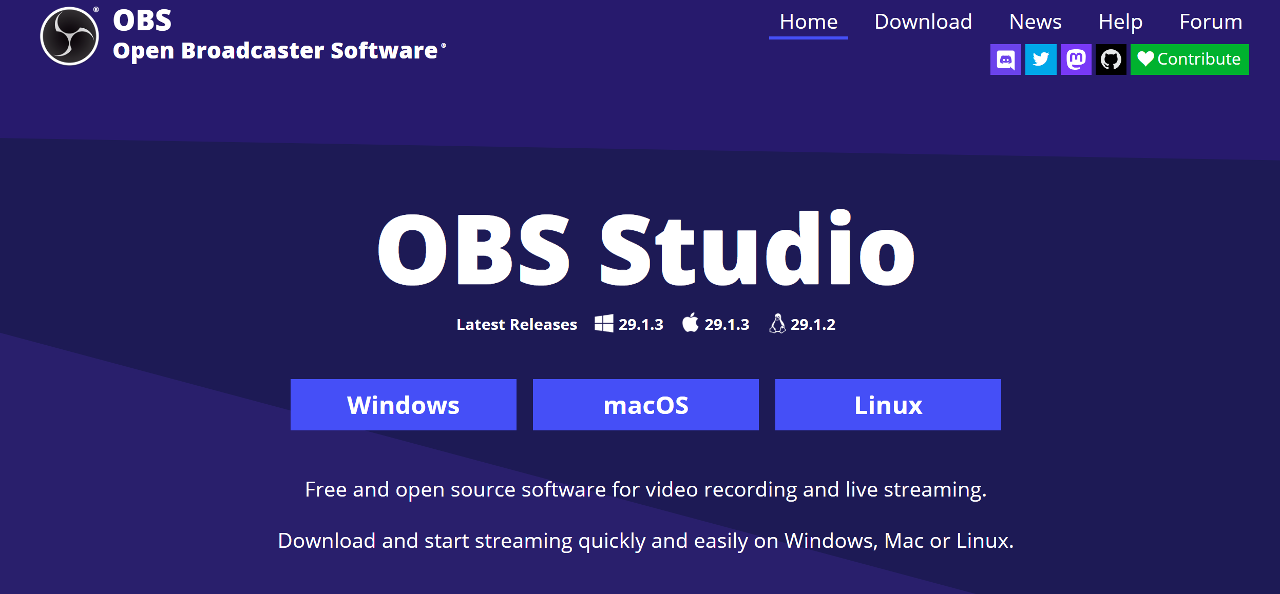 OBS Studio Screen Recorder