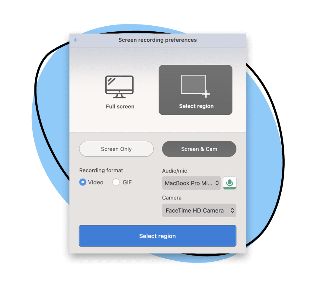 Zight screen and audio recording on Mac