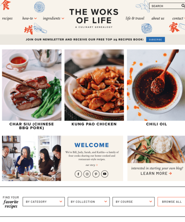 The Woks of Life Homepage Screenshot